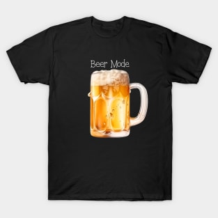 Beer Mode 2: Cold Summer Brew on a Dark Background T-Shirt